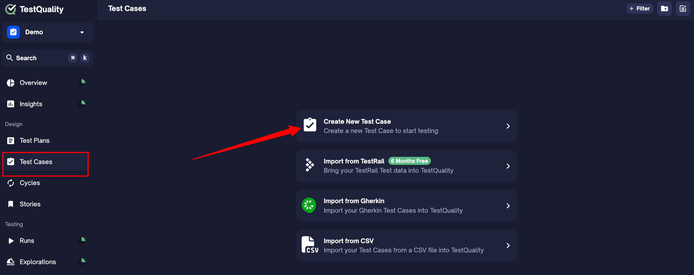 Creating a Test Case